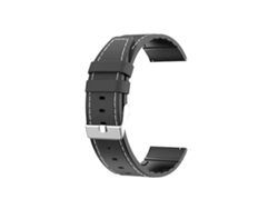 Correa de cuero y silicona premium Gift4me para Huawei Watch GT 6 Pro negra