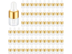 200 Mini Frascos Cuentagotas De Vidrio A Granel, Envases Pequeños Transparentes.