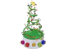 Gorro Navideño Con Diseño De Árbol De Navidad, Gorro De Papá Noel Para Fiestas Y Disfraces.