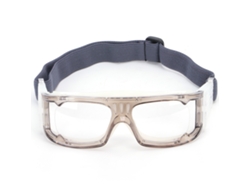 Gafas antiimpacto para deportes al aire libre, baloncesto, fútbol, bádminton, entrenamiento, color gris.