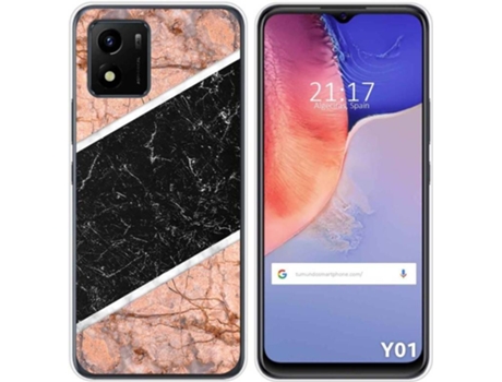 Carcasa Vivo Y01 TUMUNDOSMARTPHONE Dibujos Mármol 07 Multicolor