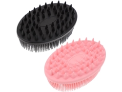 Juego de 2 almohadillas de silicona cómodas para el baño