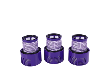 Unidade de filtro lavável para aspirador de pó dyson v10 sv12 (pacote com 3)
