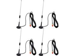 4 Antenas Magnéticas De Doble Banda Para Coche Ut-106uv Con Conector Sma Hembra