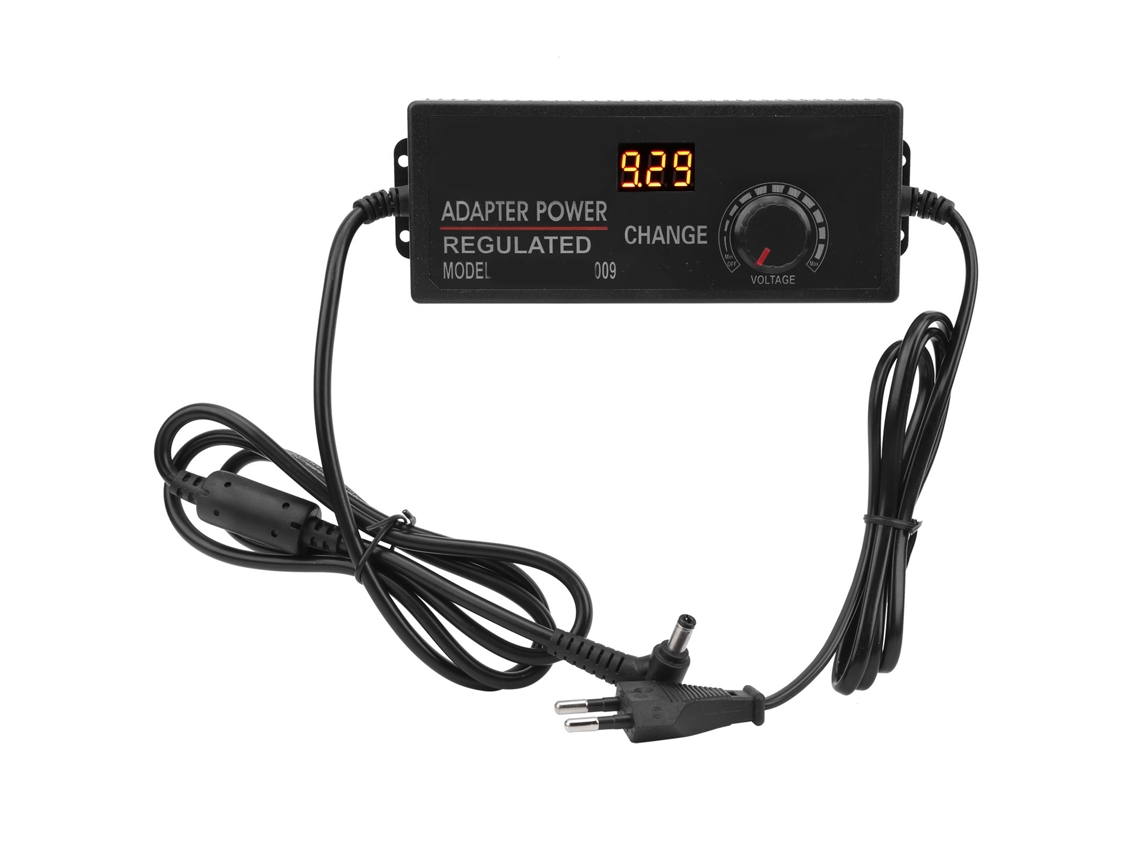 Adaptador Regulador De Voltaje Cc Ajustable De 9-24 V 5 A, Enchufe Europeo De 110-240 V Para Equipos Electrónicos.