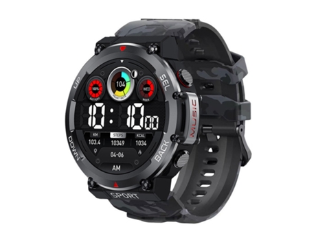 Reloj inteligente para hombre, resistente al agua IP68, modo deportivo, negro VEANXIN