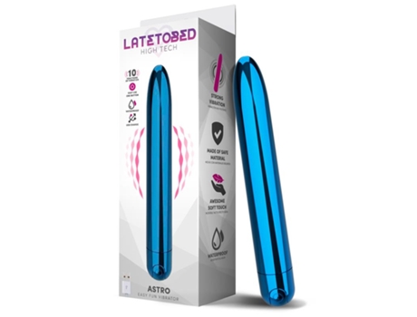 Astro Vibrador 10 Funciones 18.5 Cm Usb Azul LATETOBED