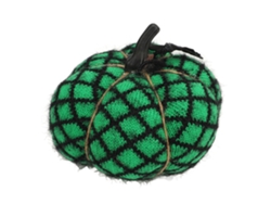 Calabaza Decorativa De Tela De Poliéster Suave Para Halloween Y Acción De Gracias - Verde