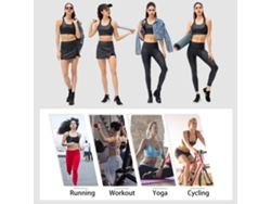 Top De Yoga Para Mujer Con Copas Acolchadas, Sin Aros Ni Canas, Top Corto Negro Para Hacer Ejercicio.