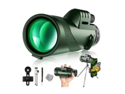 Telescopio monocular 40x60 de alta resolución, visión nocturna, larga distancia, senderismo, caza, observación, telescopio portátil con USHION