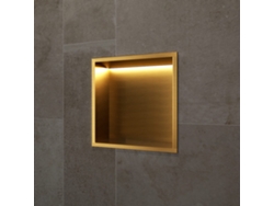 Hornacina De Ducha Indic Con Led Oro Cepillado