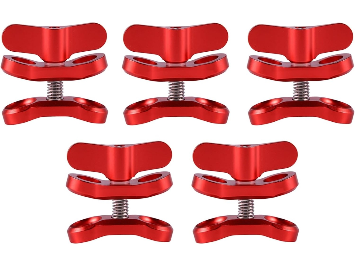 6x Accesorio De Cámara Clip Mariposa Luces De Bola Soporte De Buceo Brazo De Aluminio Para