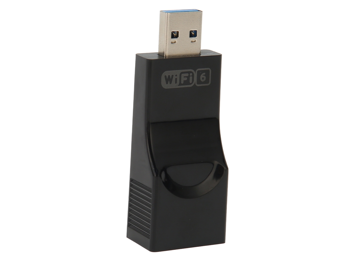 Adaptador USB Wifi 6 de doble banda (2,4 GHz-5,8 GHz) con cifrado WPA3, 1800 Mbps y 2 antenas de 2 dBi para PC con Windows 11 y 10 (Kofhety)