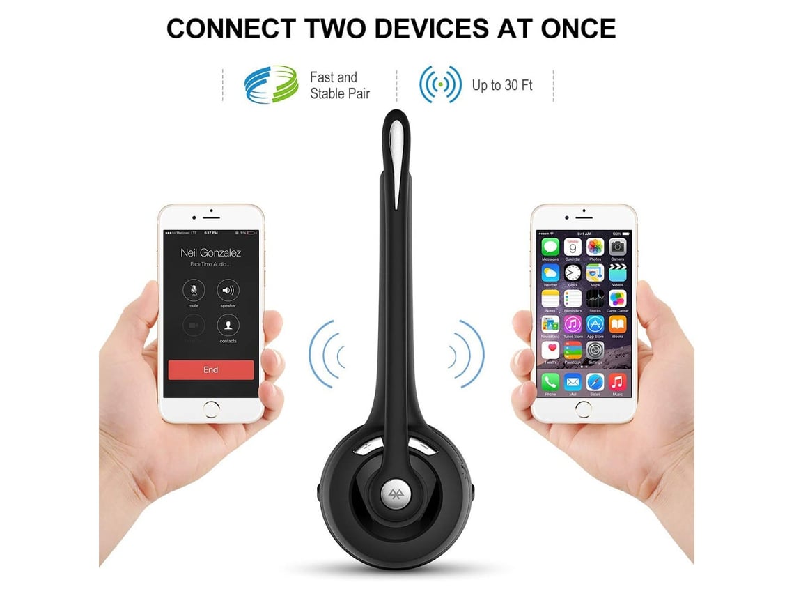 Auriculares Bluetooth /para teléfono móvil con micrófono inalámbrico para  auriculares de oficina