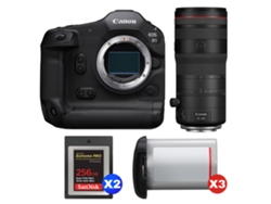 Canon Eos R1 + Rf 70-200mm F/2.8 L Is Usm Z Negro + 2 Sandisk 256gb Extreme Pro Cfexpress Type B + 3 Canon Lp-e19 + Ebook Pricedirect