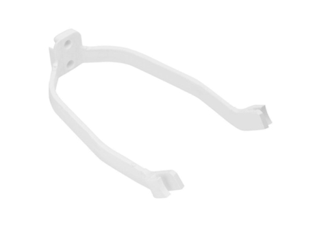 Soporte de guardabarros trasero delantero de alta densidad, guardabarros trasero de scooter eléctrico[Blanco]