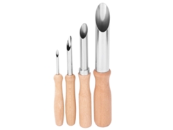 Set De 4 Herramientas De Arcilla Cerámica: Cuchillas Redondas Para Corte De Lodo Y Escultura