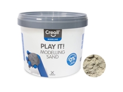 Arena de modelado Creall, arena de juego, 5 kg para niños, arena marrón