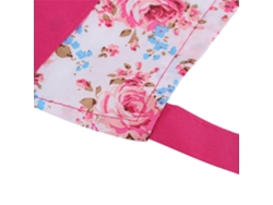 Delantal De Cocina Con Lazo Y Bolsillo, Estampado De Rosas, Para Mujer