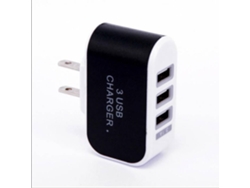 Adaptador de Viaje CHAOCHUANG Reino Unido (3 Entradas USB)