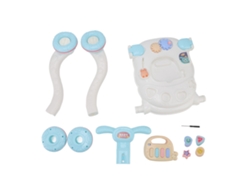 Andador Para Bebé Con Ruedas, Plástico Resistente, Asa Antideslizante Ajustable, Color Azul.