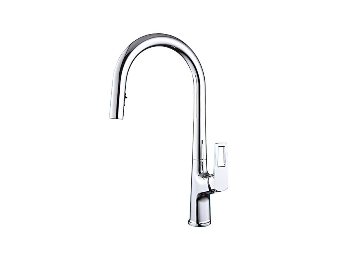 Grifo de cocina Sailuo Lh 2255, monomando, con caño extraíble y rotación de 360º.