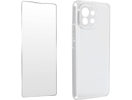 Carcasa Xiaomi Mi 11 AVIZAR Silicone y Cristal Templado 9H Transparente