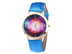 Reloj De Pulsera De Cuarzo Con Correa De Cuero Sencilla Y Elegante (rosa Claro)