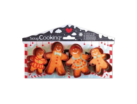 4 cortadores de galletas - Pan de jengibre