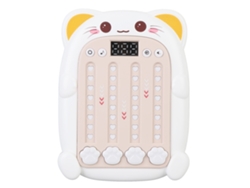 Máquina De Juegos De Ritmo Para Niños Con Pantalla Electrónica, 3 Velocidades Ajustables, Blanca.