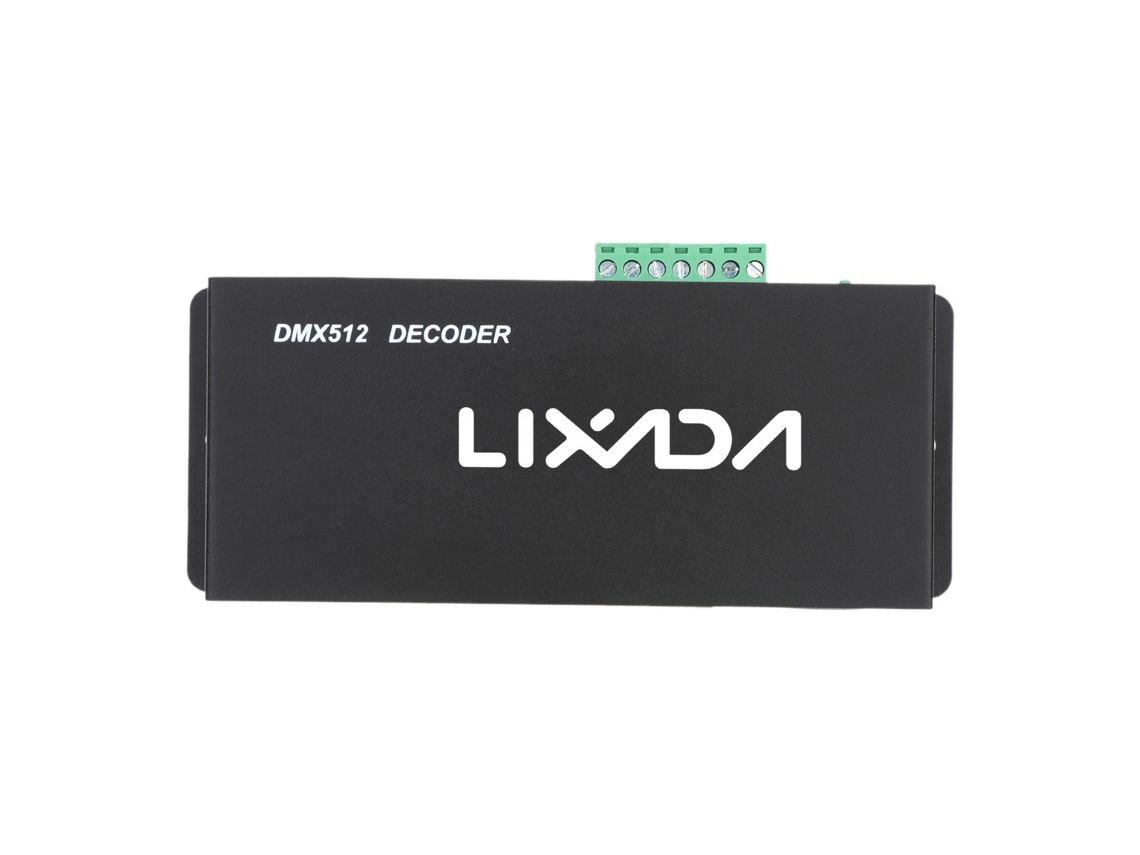Controlador Decodificador Rgbw Dmx512 De 4 Canales Para Tiras Led Dc12v-24v
