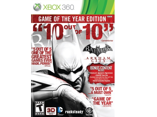 Juego Xbox 360 Batman Arkham City: GOTY  Edition 