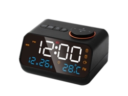 CUICH Radio Despertador Multifuncional Radio Led Música Temporizador Recargable Radio Fm Despertador Para Lavandería