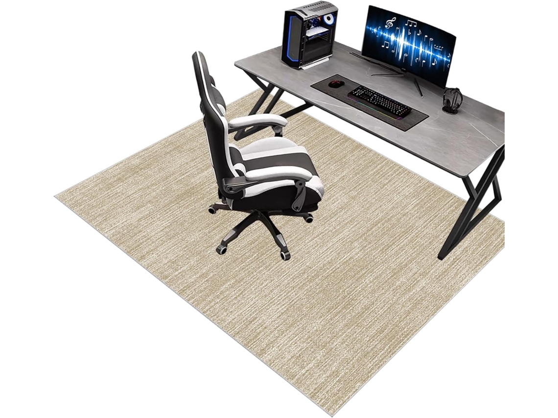Tapete Cadeira Gamer Escritório Protetor Piso Antiderrapante 60 X 110 Cm Madeira (60 Cm),