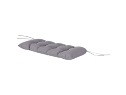 Cojín Para Banco 105 X 46 X 12,5 Cm, Con Lazos, Repelente Al Agua Upf50+, Para Banco De Jardín, Gris