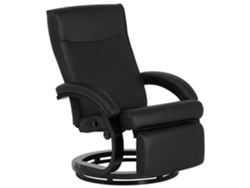 Sillón reclinable BELIANI Might de Piel sintética Negro 67x86x97