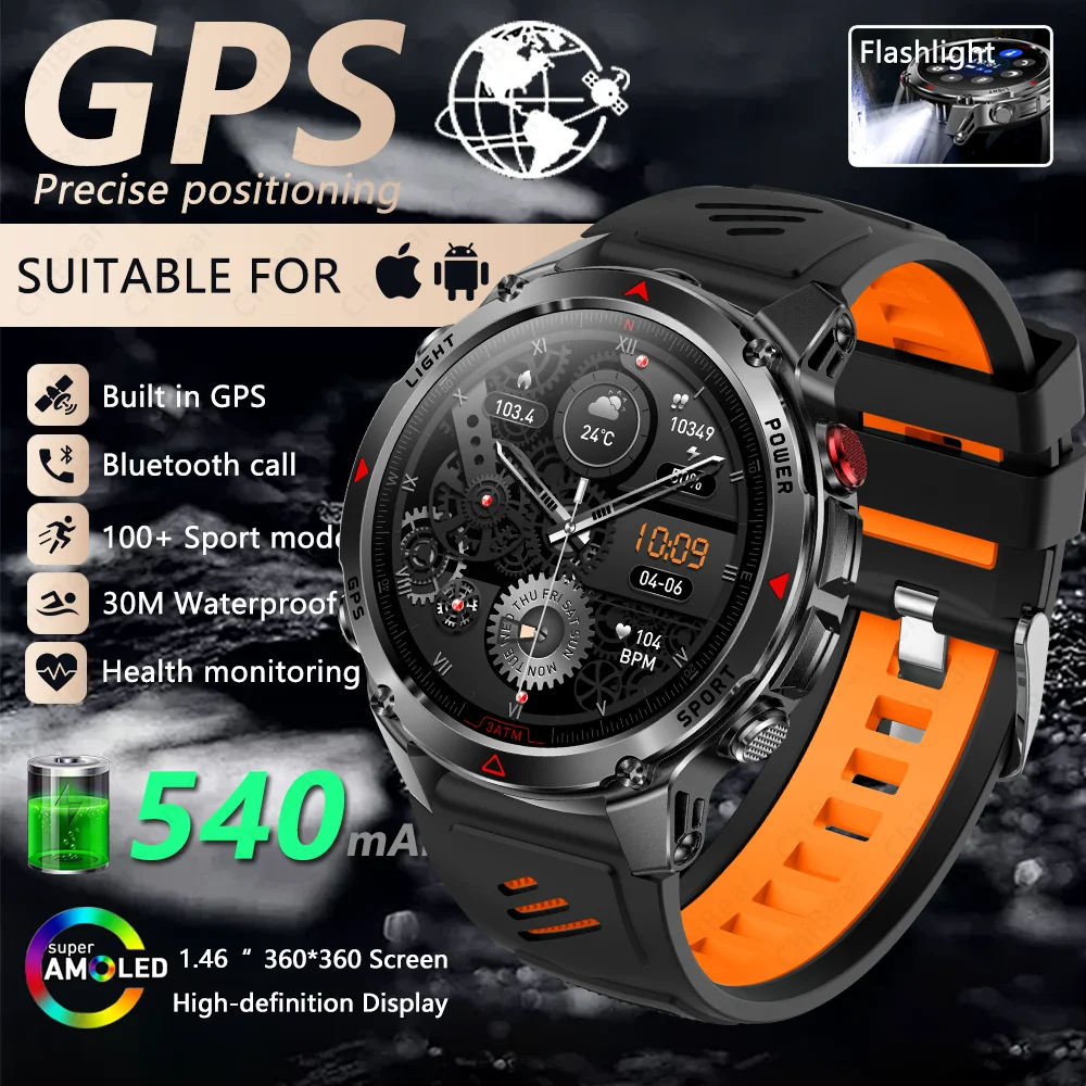 Reloj inteligente con GPS, memoria 4G, pantalla de alta definición y llamadas MDUG.