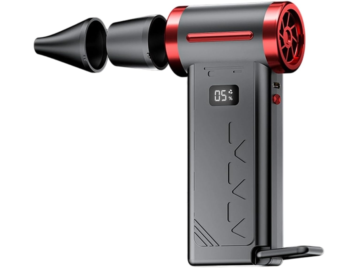 Ventilador Portátil Usb-c Con Función De Carga, 130.000 Rpm, 6 Velocidades Turbo Y Luz Led.