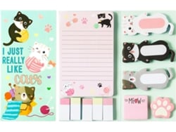 Juego de notas adhesivas Eifson Notepad con 550 hojas (gato)