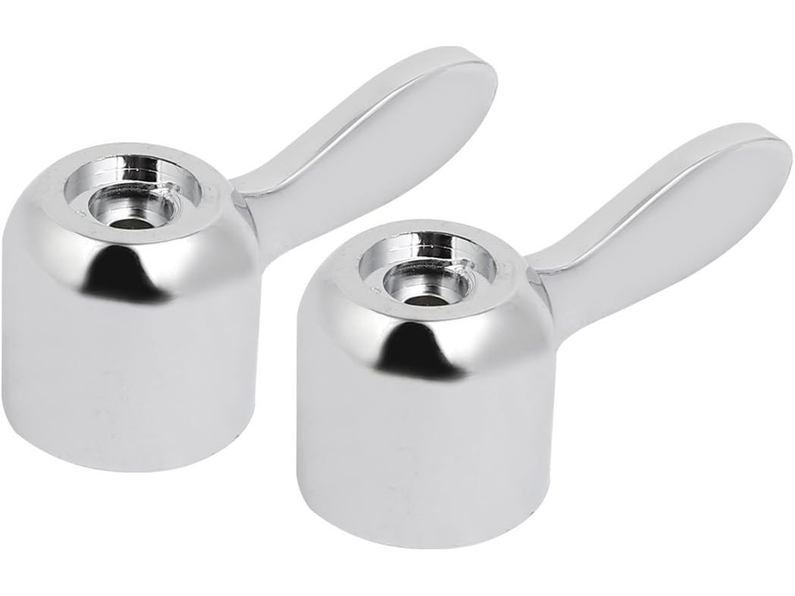 Adaptador universal para manija de grifo de aleación de zinc, tono plateado, 2 piezas CHABERLU