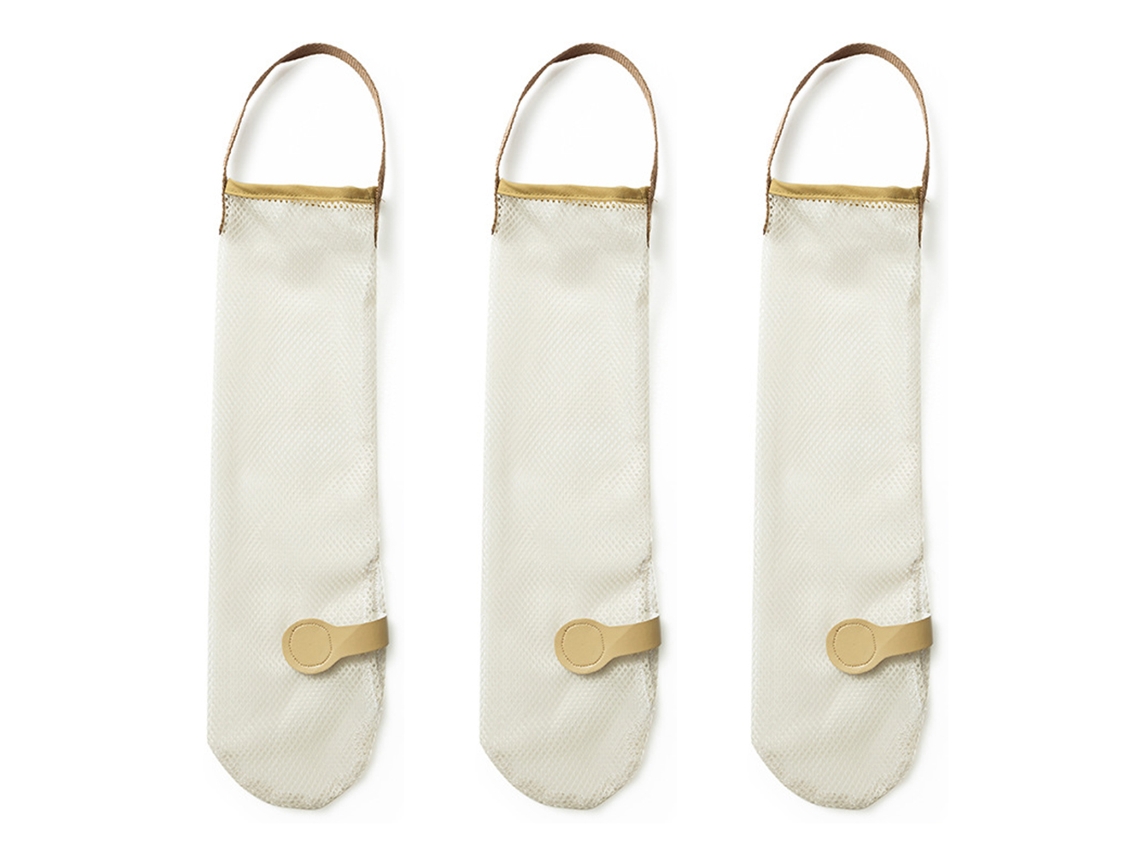 Cestas de algodón tejidas para cocina de 3 niveles con ganchos para colgar, organizador de almacenamiento decorativo con cuerda