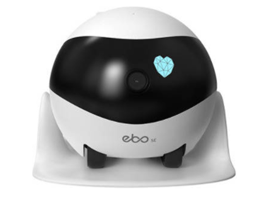 Cámara móvil inalámbrica para mascotas Enabot Ebo Se 1080p con detección de movimiento y visión nocturna Bestvite (blanca)