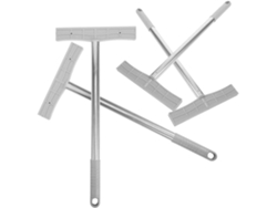 Juego De 4 Soportes Portátiles De Acero Inoxidable Para Carteles, Cuadrados De 40 Cm Y 5 Mm De Grosor.