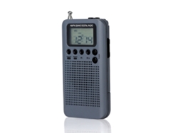 Radio Portátil Estéreo Am/fm De Bolsillo Con 2 Bandas, Sintonización Digital Y Pantalla Lcd De 1,3 Pulgadas.