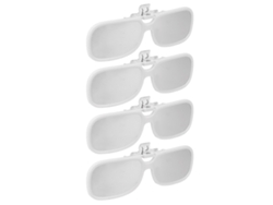 4 Gafas De Plástico Con Clip Para Eclipses Solares, Para Una Observación Segura Y Directa Del Sol.