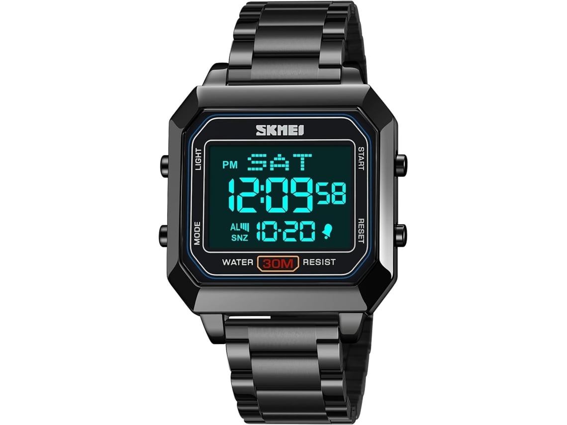 Masculino Electrónico Cuadrado Digital Multifuncional Reloj De Pulso Deportivo Led Backlight Yuysan