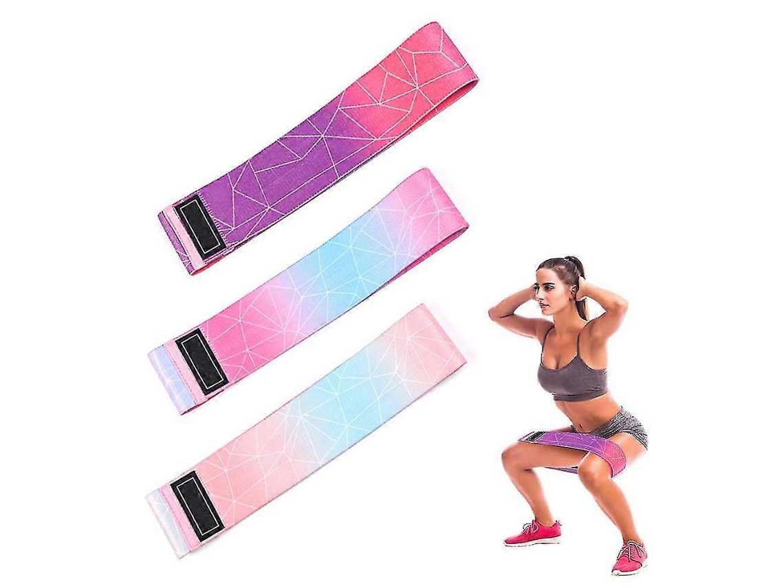 Paquete de 3 bandas de tela para glúteos, bandas de resistencia para mujeres, bandas Rosewell para entrenamiento de piernas y glúteos