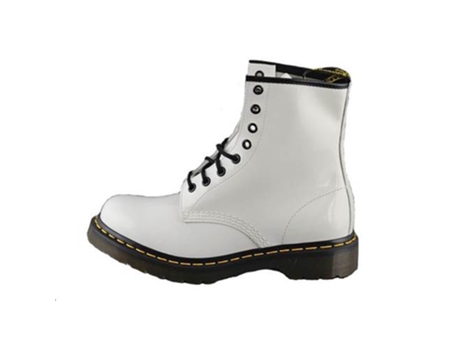 Botas DR MARTENS 1460 Patent Lamper Mujer (Blanco - Cuero Natural -38)