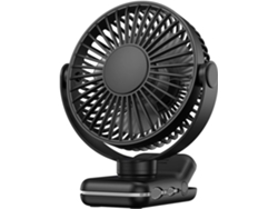 Ventilador De Escritorio Usb Pequeño Portátil Con Clip 3 Velocidades Potente Flujo Aire Rotación 720°