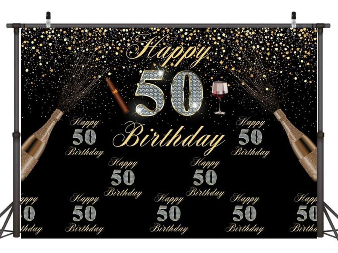 Fondo Fotográfico De Cumpleaños Completo De 210 X 150 Cm, Multifuncional Y Práctico Para Estudio C